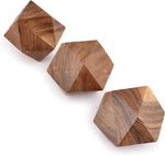 Acacia Wood Decorative Wood Ball for Centerpiece or Individual Use Ideal for Use in Living, Dining Room, Coffee Table Centerpiece Home Décor (3" X 3" X 3"), (Set of 3)