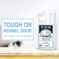 K.O.E Kennel Odor Eliminator Concentrate â€“ for Cages, Runs & More â€“ for Home & Kennel W/Safe, Non-Enzymatic Formula (Fresh Scent, 16 Oz)
