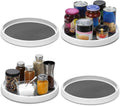 12-Inch Non-Skid Turntable Lazy Susan Organizer [4 Pack] - Spinning Rack for Cabinet Table Top, Pantry Organization Storage, Kitchen, Fridge, Vanity, Countertop, under Sink Organizing, Spice Spinner
