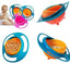 Spill Resistant Gyro Bowl with Lid