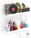 Floating Shelves â€“ Acrylic/Pet Wall-Mounted No Drill Storage with Adhesive, Invisible Bathroom & Bedroom Shelving for Kitchen, Living Room, Transparent Decor (White, 2-Piece Set)