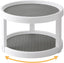 Lazy Susan Organizer, 2 Tier Non Skid Spice Rack Turntable,360 Degree Rotating Seasoning Organizer, 10-Inch Spinning Organizer for Pantry Cabinet, Kitchen, Countertop, Vanity Display Stand