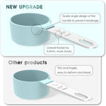 Measuring Cups & Spoons Set, Stackable Cups and Spoons, Nesting Measure Cups with Stainless Steel Handle, Kitchen Gadgets for Cooking & Baking (Gray)