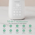 Bottle Warmer, Fast Bottle Warmers for All Bottles with Timer, Accurate Temperature Control and Automatic Shut-Off, No Lid Required for Heating, White-Gray