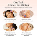 Stainless Steel Gua Sha Facial Tools - Guasha Tool for Face, Face Sculpting Tool, Neck Massager, Double Chin Reducer Gua Sha Tools, Lymphatic Drainage Massager, Facial Skin Care - Iridescent