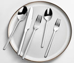 Silverware Set, 20 Piece Flatware Cutlery Set for 4, 18/10 Stainless Steel Silverware Mirror Polished Dishwasher Safe for Home, Restaurant, Wedding, Party(Silver, 20 Pieces for 4)