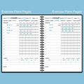 Workout Log for Women & Men - A5 Fitness Planner/Journal to Track Weight Loss, Workout Journal for GYM, Bodybuilding Progress - Daily Health & Wellness Tracker, Black
