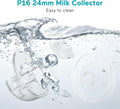 P16 Replacement Full Set Collector Cup, Only Compatible with P16 Wearable Breast Pump (150Ml, 24Mm Flange), Original Accessories, 1 Set