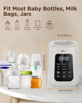 Baby Bottle Warmer, Milk Warmer Breastmilk Bag Formula Fast Warming for New Born Baby Bottles, with Time Temp Control Automatic Shut off at Home Use