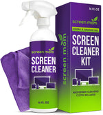 Screen Cleaner Spray and Microfiber Cloth 16Oz Screen Cleaner Spray and Wipe for TV, Laptop, Computer, Phone, Ipad, Car Screen Cleaning Kit Electronic Cleaner Spray