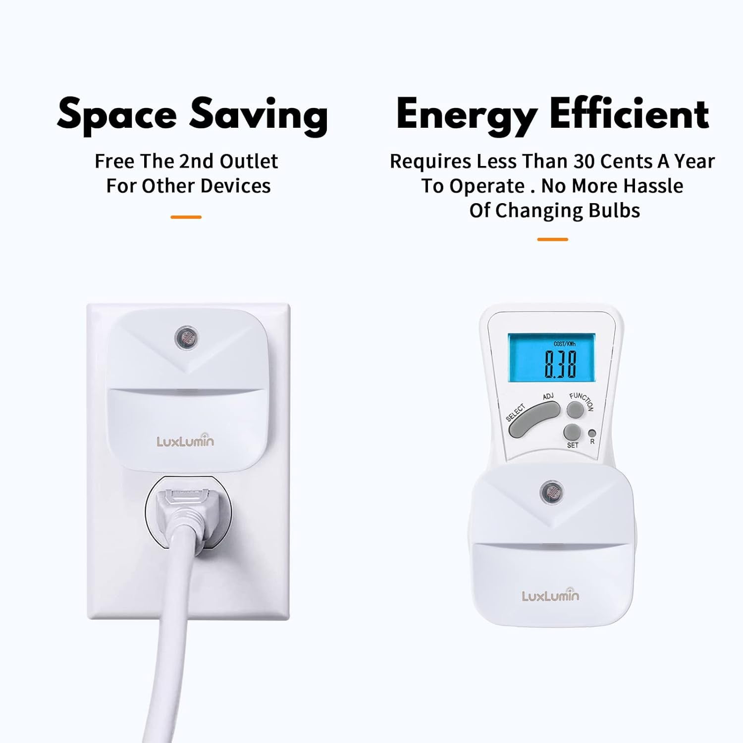 LED Night Lights Plug into Wall with Dusk-To-Dawn Sensor, Automatically Turn on and Off,Night Light for Kids,Bedroom,Bathroom,Stairs,Warm White, 6 Packs