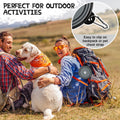Collapsible Dog Bowls for Travel, 2-Pack Dog Portable Water Bowl for Dogs Cats Pet Foldable Feeding Watering Dish for Traveling Camping with Carabiners, BPA Free (Grey&Black, Small (Pack of 2))