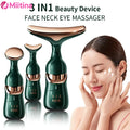 3 in 1 Microcurrent Face Massager Neck Facial Eye Lifting Massage Microcurrent Skin Rejuvenation anti Aging Wrinkle Skin Care