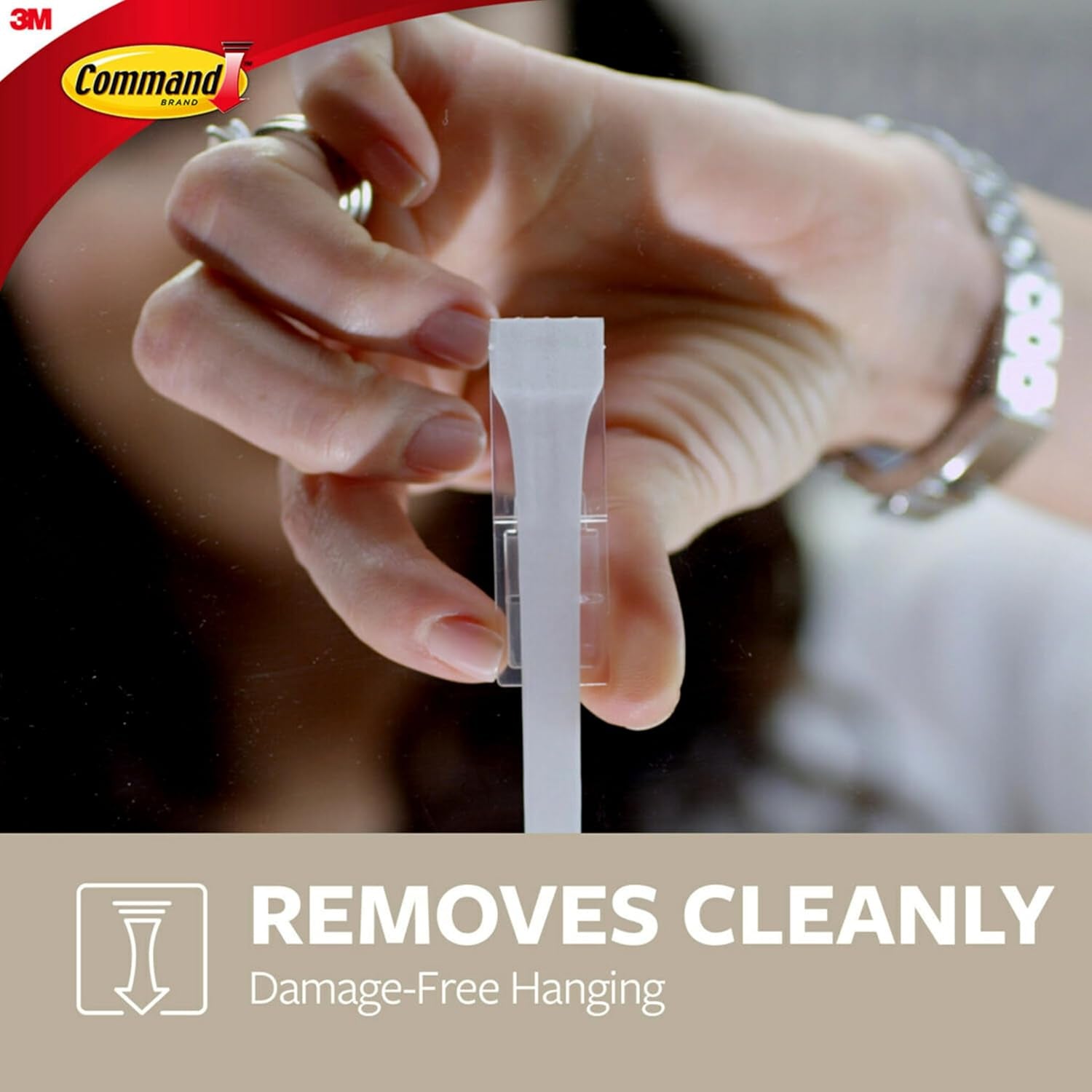 Command Picture Ledge, 21" Damage Free Hanging Floating Shelf with Adhesive Strips, Quartz, No Tools Picture Hanger for Displaying Decorations and Photographs, 1 Ledge and 10 Command Strips