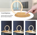 LED Table Lamp with Charging Solution - Adjustable Bedside Desk Lamp with Touch Control, 3 Brightness Levels, Eye-Caring Reading Night Light for Bedroom, Living Room, Home & Office