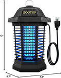 Bug Zapper Outdoor, Mosquito Zapper, 3 Prong Plug in Electric Fly Zapper, Mosquito Killer, Fly Traps, Flying Insects Zapper Indoor Outdoor, 4200V, ABS Plastic Outer (Black)