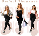 Women'S Maternity Leggings with Pockets over the Belly,Pregnancy Yoga Pants Activewear Workout Leggings