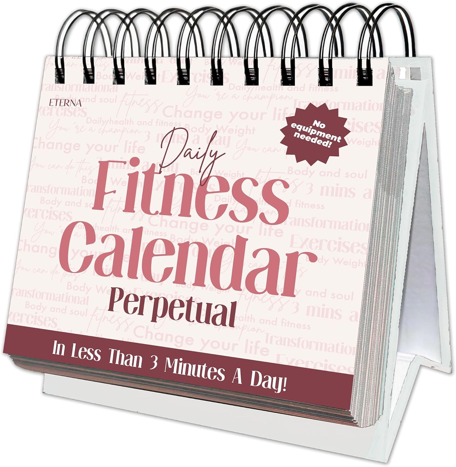 Daily Fitness Calendar | Perpetual Bodyweight Workout Calendar with New Exercises and Movement Routines for Every Day of the Year, Stay Healthy, Build Strength & Get Moving with This Workout Planner