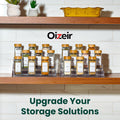 Clear Spice Rack (2-Pack) â€“ 3-Tier Acrylic Organizer for Cabinet â€“ Deep Spice Shelf â€“ 10.4 X 9.6 X 4 Inches â€“ Holds Seasoning and Condiments