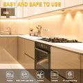 Motion Activated LED Strip Lights, 16.4Ft LED Light Strip with Day or Night 2 Lighting Modes,3 Timing off Modes,Cozy Warm White 12V Plug-In LED Rope Lights for under Cabinet,Kitchen,Stair