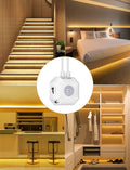 Motion Sensor LED Strip Lights, 9.8Ft under Bed Lights Motion Activated LED Bedside Lamp Illumination with Automatic Shut off Timer Indoor Night Light Closet Lights (Warm White) NO APP