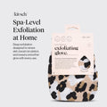 Exfoliating Glove 1Pc – Korean Exfoliating Mitt & Deep Exfoliating Body Scrubber for Shower, Bath | Body Exfoliator Glove, Dead Skin Remover | Skin Care for Smooth Skin - Leopard