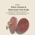 Scalp Massager for Hair Care - Scalp Scrubber, Shampoo Brush & Exfoliator for Scalps- Hair Scrubber for Relaxing Bath - Terracotta