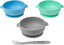 Silicone Baby Bowls with Suction Set - Strong Suction Design for Toddlers 1-3, Easy-Grip Baby Spoon for Self-Feeding, BPA Free Feeding Bowls, 4-Piece Set
