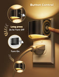 Night Lights Plug into Wall 2 Pack, Dusk to Dawn Sensor Nightlight, Brightness Adjustable, 3000K Soft White