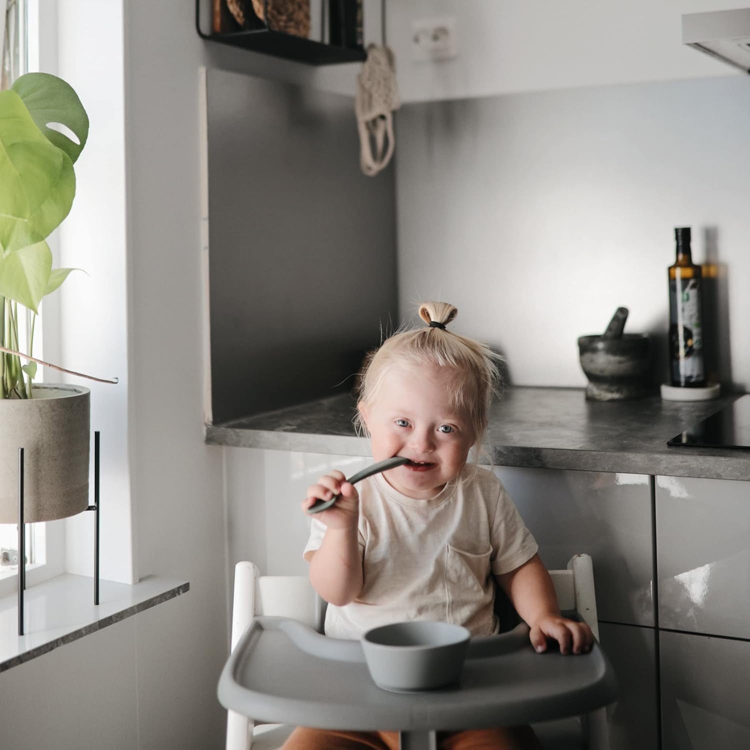 Silicone Suction Bowl | Bpa-Free Non-Slip Design (Ivory)