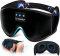 Sleep Headphones, 3D Sleep Mask Bluetooth Wireless Music Eye Mask, Sleeping Headphones for Side Sleepers Sleep Mask with Bluetooth Headphones Ultra-Thin Stereo Speakers Perfect for Sleeping