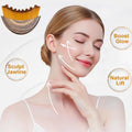 Stainless Steel Gua Sha Tool & Lymphatic Drainage Face Brush Set,  Facial Massage Kit for Jawline Sculpting Puffiness Lifting Relaxation, Contour Face Brush with Storage Case