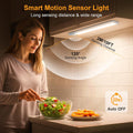 10.2Inch under Cabinet Lighting Rechargeable 2 Pack- 3 Color Temps&5 Level Brightness, Super Bright, 4 Modes, Motion Sensor, Long Lasting - Easy Installation Magnetic under Closet Lights