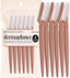 Dermaplane Razor for Women Face – Face Razors for Women & Men, Eye Brow Razors & Face Shaver – Exfoliating Facial Razor & Dermaplaner as Skin Care Tool for Smoother Skin - Terracotta, 6 Pcs