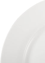 6-Piece White Dinner Plate Set, Microwave and Dishwasher Safe for Everyday Use, 10.5 Inches