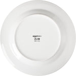 6-Piece White Dinner Plate Set, Microwave and Dishwasher Safe for Everyday Use, 10.5 Inches
