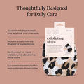 Exfoliating Glove 1Pc – Korean Exfoliating Mitt & Deep Exfoliating Body Scrubber for Shower, Bath | Body Exfoliator Glove, Dead Skin Remover | Skin Care for Smooth Skin - Leopard