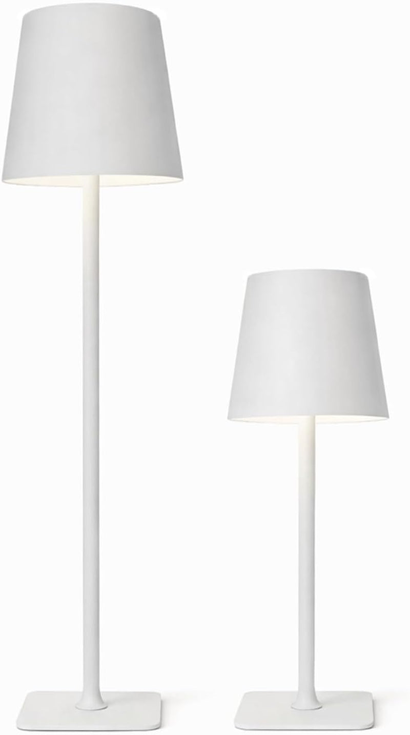 2 Pack Cordless Table Lamps Rechargeable, Battery Operated Touch Dimmable LED Lamp with 3 Color Temperatures, Adjustable Height Wireless Table Lamp for Restaurant, Bar, Bedroom