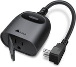 Kasa Outdoor Smart Plug, Smart Home Wi-Fi Outlet Timer, Max Load 15A/1875W, IP64 Weather Resistance, Compatible with Alexa, Google Home & Smartthings, No Hub Required, ETL Certified(Kp401)