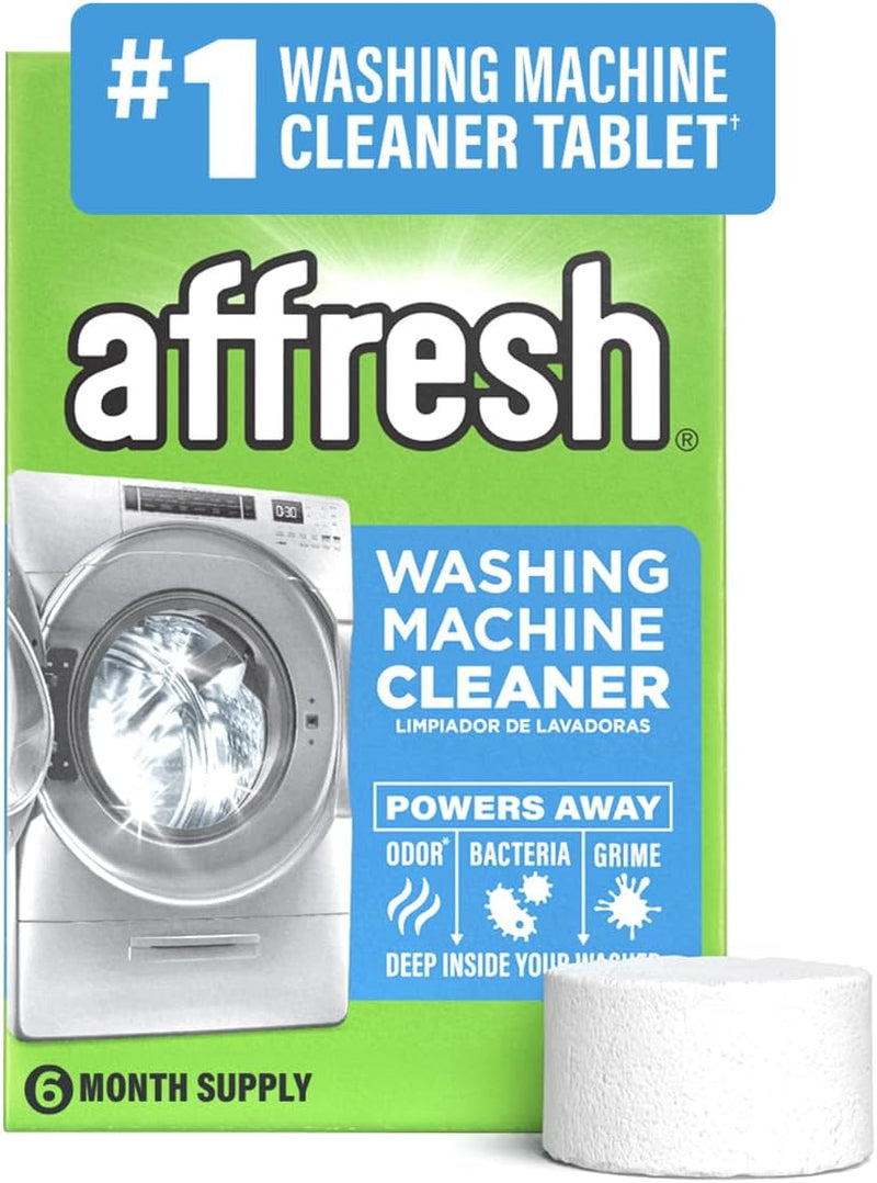 Washing Machine Cleaner, Helps Power Away Odor Causing Bacteria & Grime Deep inside Pump, Valve & Hoses, 6 Time Release Tablets, 6 Month Supply