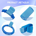 4 PCS 4 Colors Plastic Baby Crib Pull Rings Kids Walking Exercises Assistant Stand up Cot Hanging Rings for Infant Baby Toddler Practice Tool