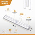 under Cabinet Lighting â€“ Motion Sensor Closet Lights, Battery Operated LED Strip Light Bar, Stick-On Wireless Indoor Lights for Kitchen, Pantry, Hallway, Stairs, 6 Pack