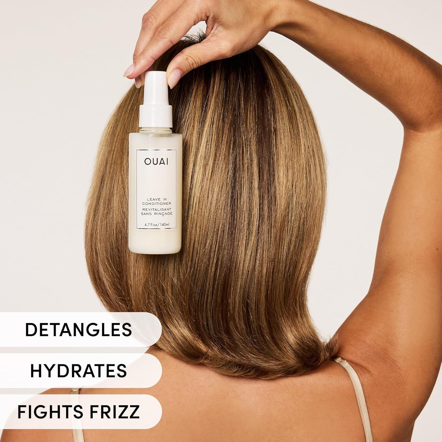Leave in Conditioner & Heat Protectant for Hair - Prep Hair for Styling or Use as Detangling Spray to Fight Frizz & Flyaways - No Parabens, Sulfates or Phthalates (1.5 Oz)