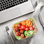 24-Piece Glass Food Storage Containers with Upgraded Snap Locking Lids,Glass Meal Prep Containers Set - Airtight Lunch Containers, Microwave, Oven, Freezer and Dishwasher