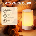 Nursery Night Light for Baby, Portable LED Touch Night Lamp for Kids and Adult, Breastfeeding, Sleep Aid, USB Rechargeable Nursing Lamp, Bedside Dimmable Warm Night Light, Soft Eye Caring