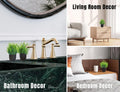 Fake Plants 4 Packs Artificial Plants Small Faux Plants Black Bathroom Accessories for Halloween Bathroom Home Kitchen Coffee Table Office Desk Decor Indoor