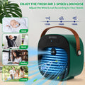 Portable Air Conditioner-5200Mah Rechargeable Personal Air Cooler with 3 Speeds Duration 5-10 Hrs, Quiet Mini Air Conditioner Fan, Desk Cooling Fan for Home, Bedroom, Travel, and Office
