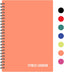 (Peach) - A5 Undated Workout Journal for Men & Women - Plastic Cover & Thick Paper - Planner Log Book to Track Weight Loss, Muscle Gain, Gym Exercise, Bodybuilding Progress