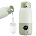 Portable Bottle Warmer for Travel, Fast Heating Baby Bottle Warmer with Keep Warm Function, Portable Milk Warmer for Breast Milk & Formula, 13Oz Large Capacity On-The-Go Feeding Solution
