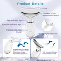 Neck Face Massager, Face Sculpting Tool, 3 Modes and Vibration for Facial Massager for Double - Chin Wrinkle,Daily Home Use, White